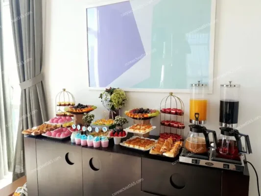 Teabreak trường học tại Quận Tân Phú với cách bày trí tinh tế