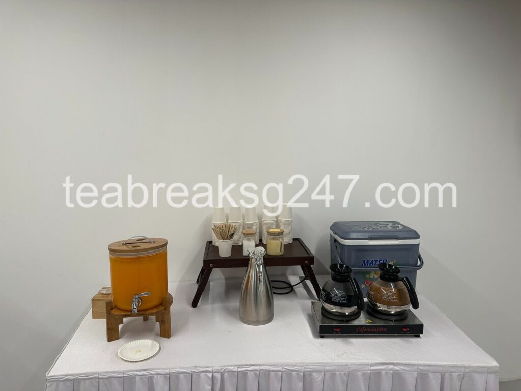 Khu đồ uống riêng cần phân bổ theo từng điểm teabreak